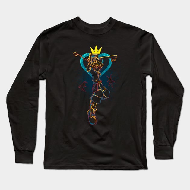 Shadow of hearts Long Sleeve T-Shirt by Donnie